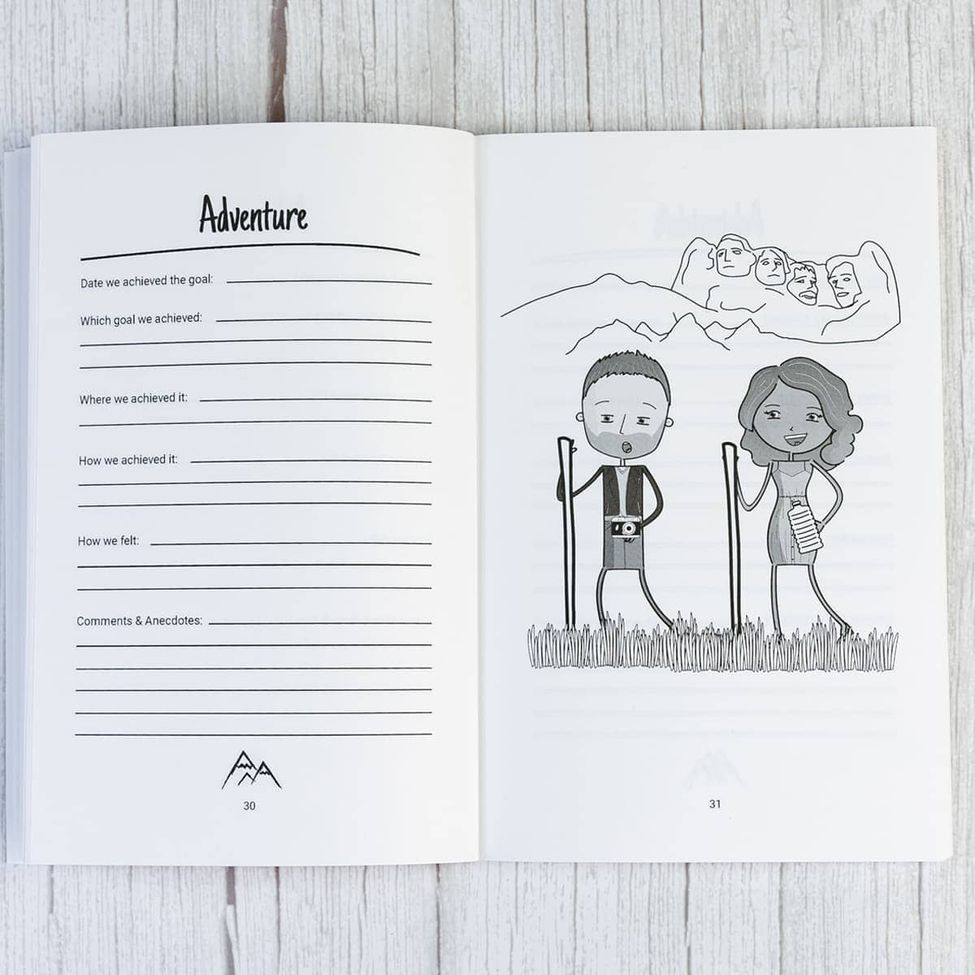 Our Bucket List - Journal for Couples in Paperback by Lydia