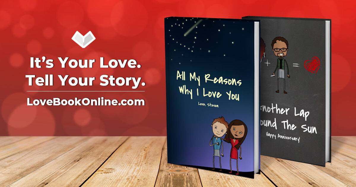 Personalized Gift Book That Says Why You Love Someone Lovebook